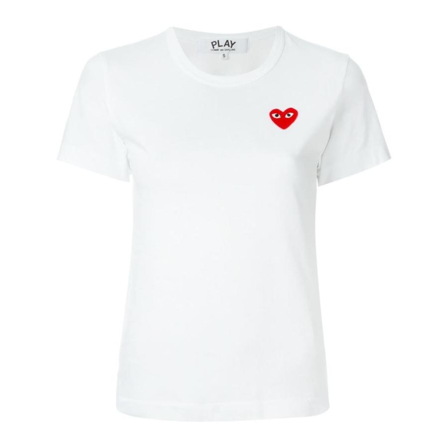 PLAY COMME DES GARCONS(プレイコムデギャルソン)レディース レッドハート ワンポイント Tシャツ｜class-sense