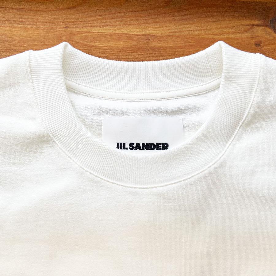 JIL SANDER メンズ オーバーサイズ ロゴ コットン Tシャツ 正規品 J21GC0001J45047102｜class-sense｜06