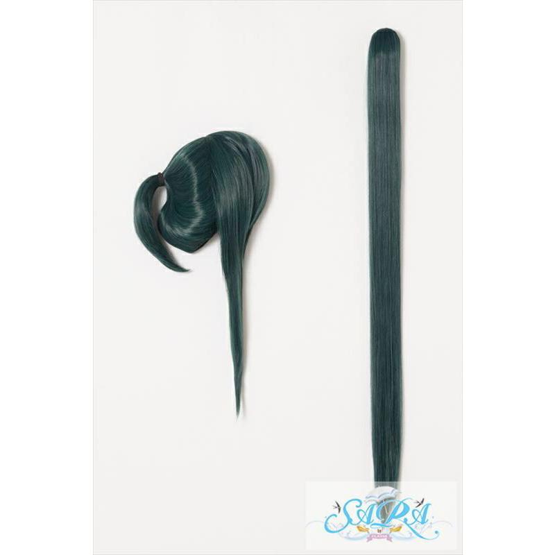 コスプレ ウィッグ クラッセ ポニーテールベース ディープミント