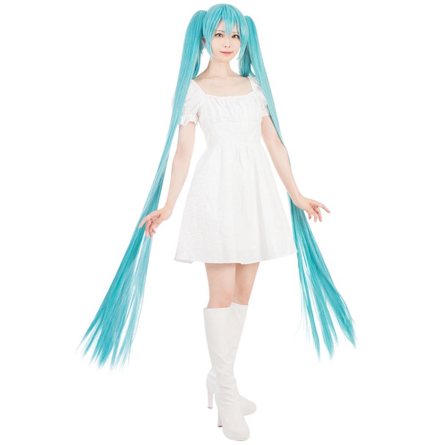 コスプレ ウィッグ クラッセ SARAツインテールベース ブルーグリーン
