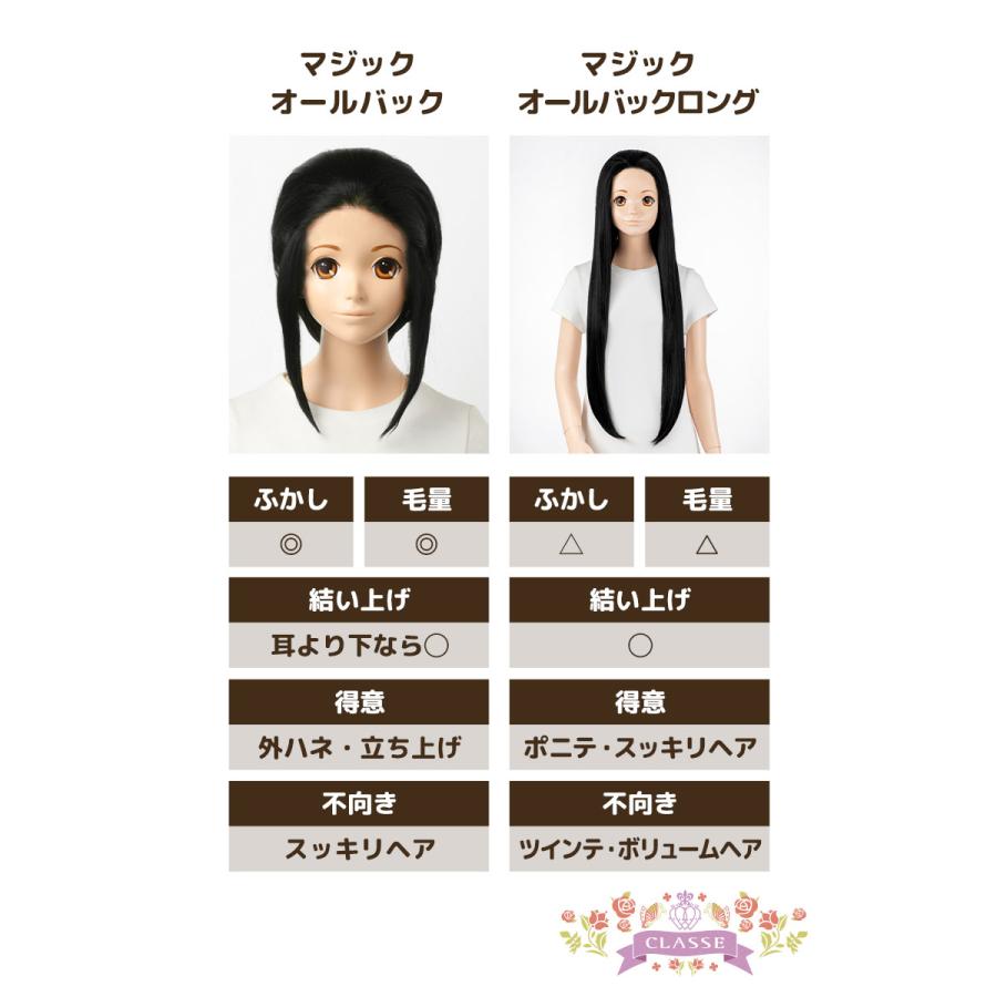 コスプレ ウィッグ「マジックオールバックロング」 女装 男装 自然な生え際 フロントレース ズレにくい ロング フルウィッグ 加工向け 全29色 クラッセ プロ C…の画像