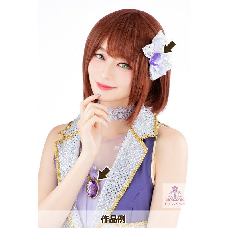 クリスタルパーツ カット 楕円形 40×30mm 2個入り 全8色 送料無料