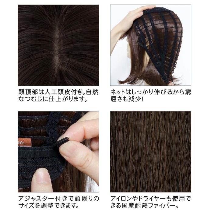 ファッションウィッグ FondMi フォンドミィ パンジーボブ 耐熱 自然