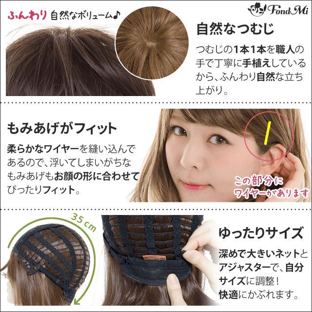 ファッションウィッグ FondMi フォンドミィ シフォンボブ ミディアム