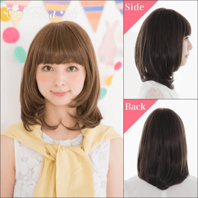 mi　ウィッグ ファッションウィッグ FondMi フォンドミィ シフォンボブ ミディアム