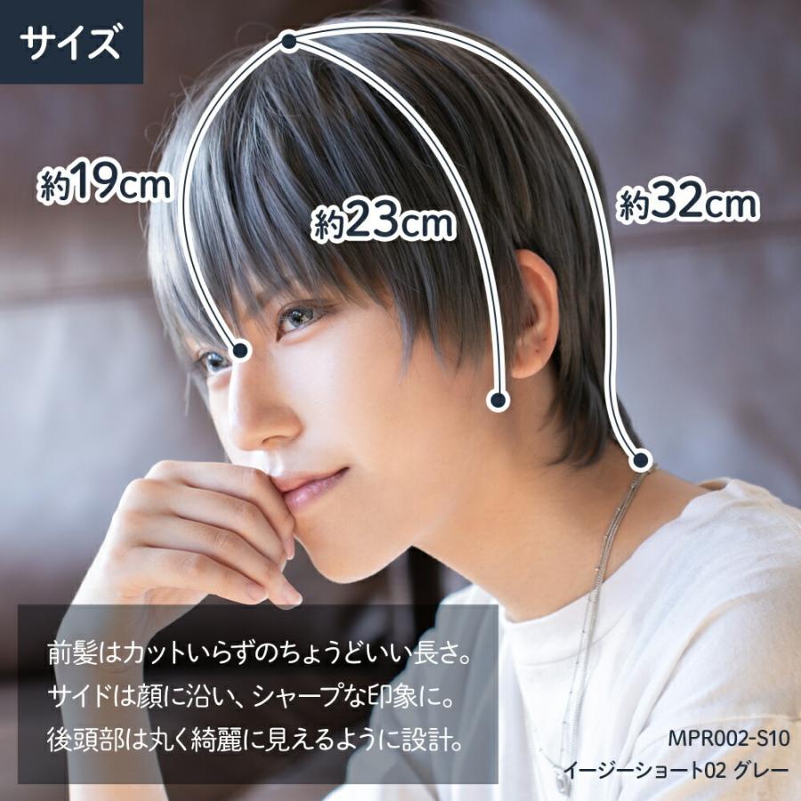 ウィッグ クラッセ イージーショート02 メンズ フルウィッグ ショート