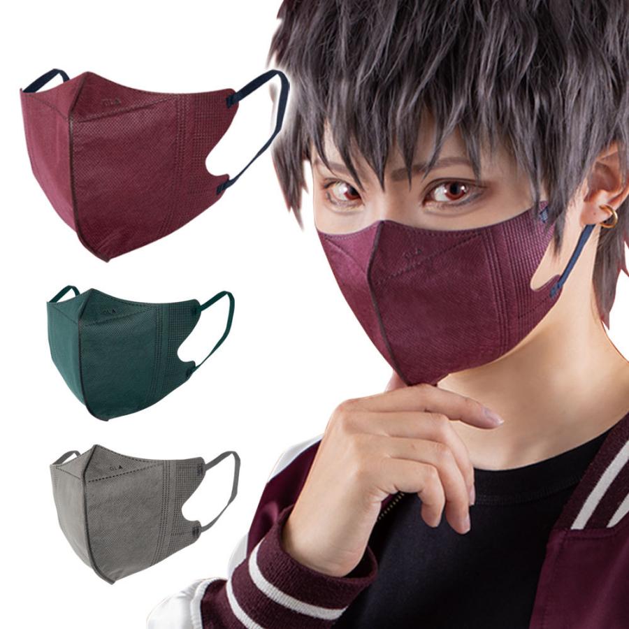 カラーマスク やわらか 両面カラー セット カッコいい オシャレ 使い捨て 不織布 普通サイズ 推し カーキ シック ボルドー 緑 グレー 立体型 6枚入 全3色 濃赤 Spt Mask1 Dr クラッセエティア公式直販ヤフー店 通販 Yahoo ショッピング
