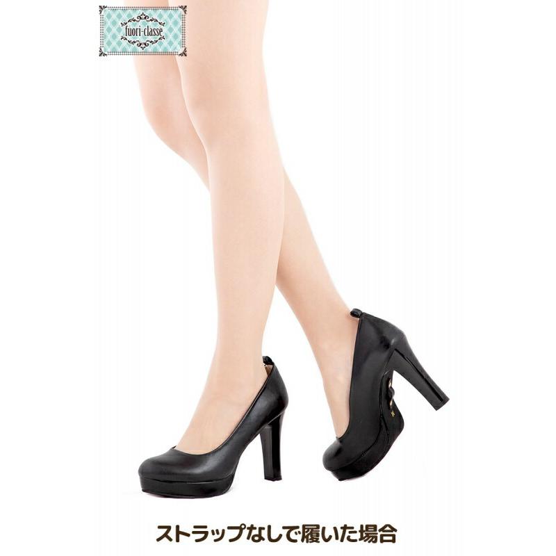 クラッセ CLASSE コスプレ 3WAYプレーンパンプス厚底10cm 黒 茶 赤 白