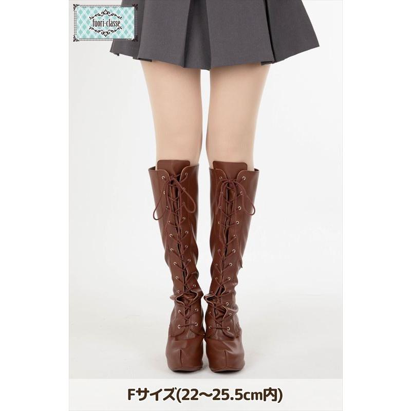 クラッセ ブーツカバー コスプレ撮影用 編み上げ フリーサイズ 全3色