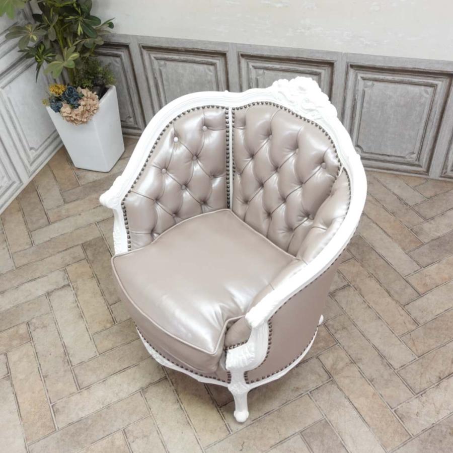 ソファ☆【完売間近】 1人掛け ソファ 一人用 アンティーク ソファー エレガント プリンセス ロココ ヴィンテージ レトロ ビンテージ 姫系 ロビー ラウンジ 1008-1-18L21B