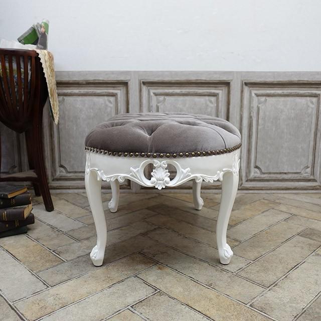 猫脚　アンティークチェア　2脚セット　ヨーロピアン　ロココ　スツール チェア 2脚セット 肘置き ヨーロピアン家具 クラシック 猫脚