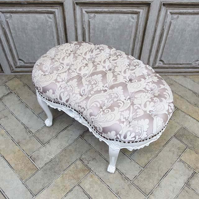 スツール アンティーク ロースツール 玄関 ベンチ ロココ調家具