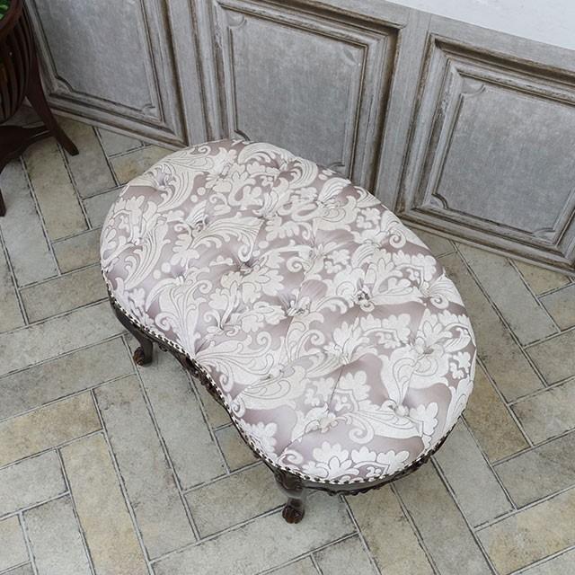 アンティーク スツール ベンチ イス 椅子 ロココ調家具 猫脚 レトロ ② スツール アンティーク ロースツール 玄関 ベンチ ロココ調家具