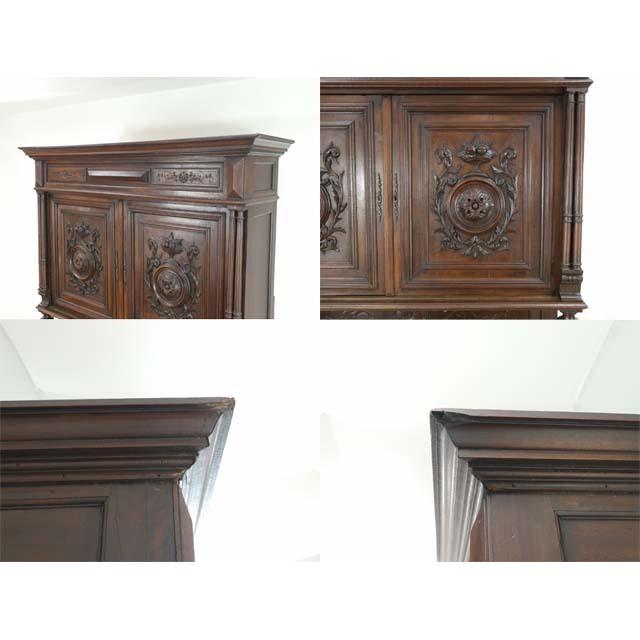 木製テレビボード ヴィンテージ輸入家具キャビ ネット レトロ アンティーク送料込 フランス アンティーク 家具 キャビネット リビング キッチン