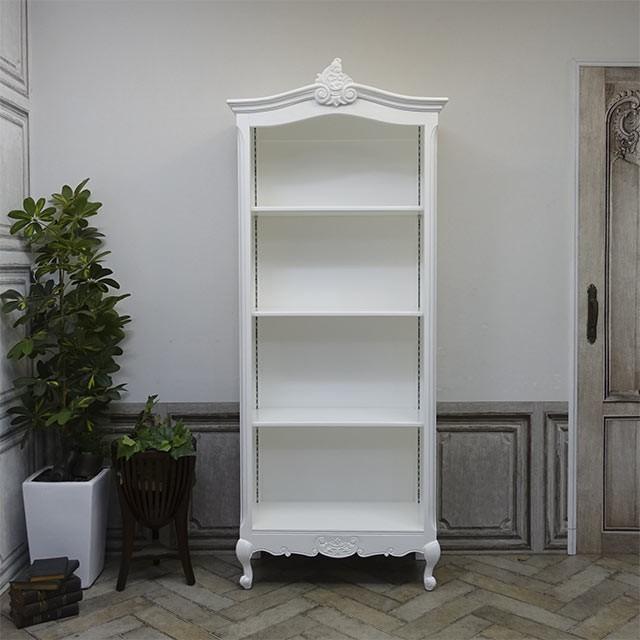 ブックケース ロココ 本棚 オープンシェルフ バックボード スリム ハイタイプ アンティーク エレガント プリンセス クラシック 5080 S 18 5080 S 18 クラシックデモダン ヤフー店 通販 Yahoo ショッピング