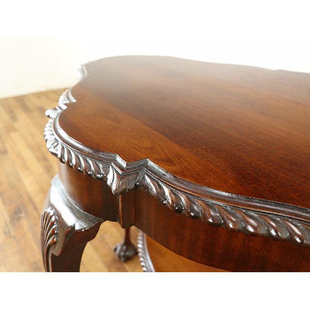 イギリス アンティーク 家具 サイドテーブル ウィンドウテーブル 猫脚