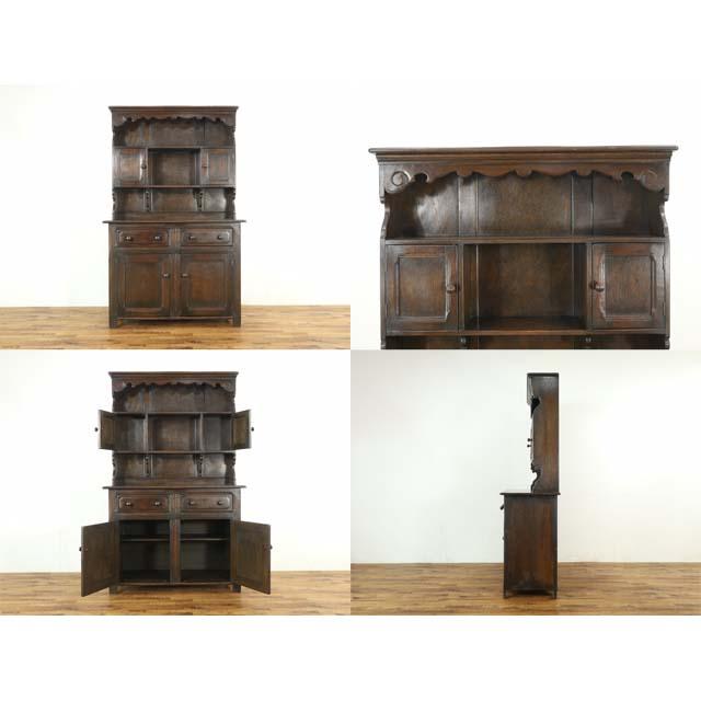 イギリス アンティーク 家具 カップボード 飾り棚 食器棚 キッチン