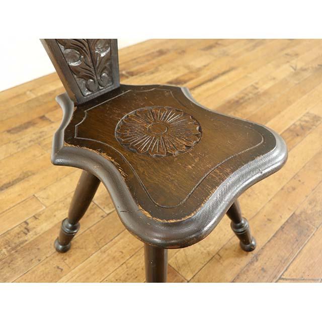 イギリス アンティーク 家具 スピニングチェア 1人用 一人掛け