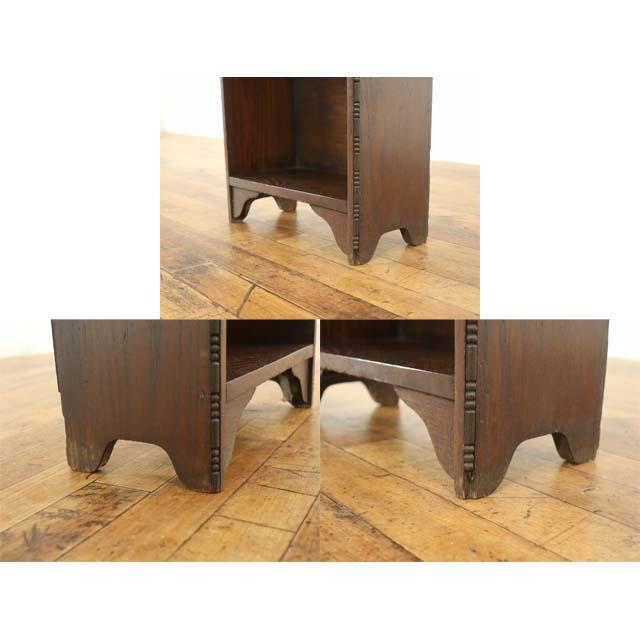 イギリス アンティーク 家具 ブックシェルフ マガジンラック 本棚