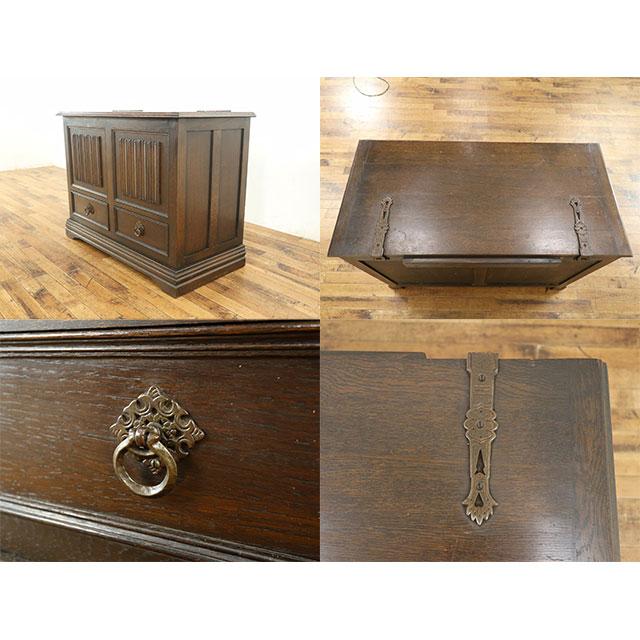 イギリス アンティーク 家具 チェスト 引き出し 洋タンス オーク 1940