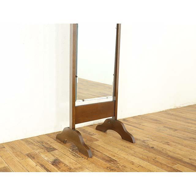 イギリス アンティーク 家具 ミラー 鏡 シュバルミラー 姿見 オーク