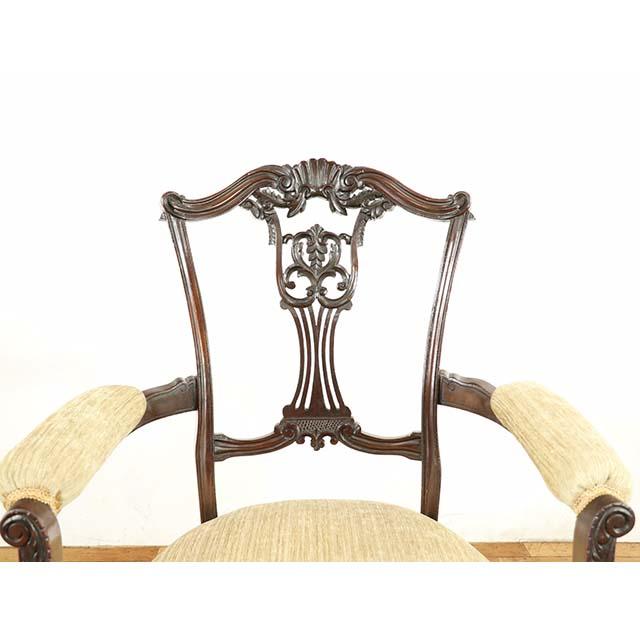 イギリス アンティーク 家具 アームチェア チェアー 1人用 一人掛け 座