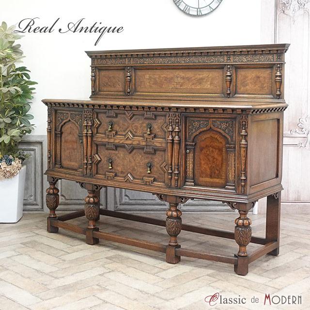 英国アンティーク木製サイドボード/キャビネット/チェスト/テーブル(89-190 英国アンティーク木製サイドボード/キャビネット/チェスト