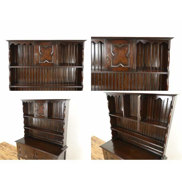 イギリス アンティーク 家具 カップボード 飾り棚 食器棚 キッチン