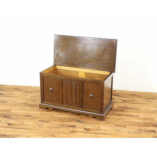 90860★英国 アンティーク ブランケットボックス オーク 収納箱 コファー イギリス アンティーク 家具 コファー ブランケットボックス