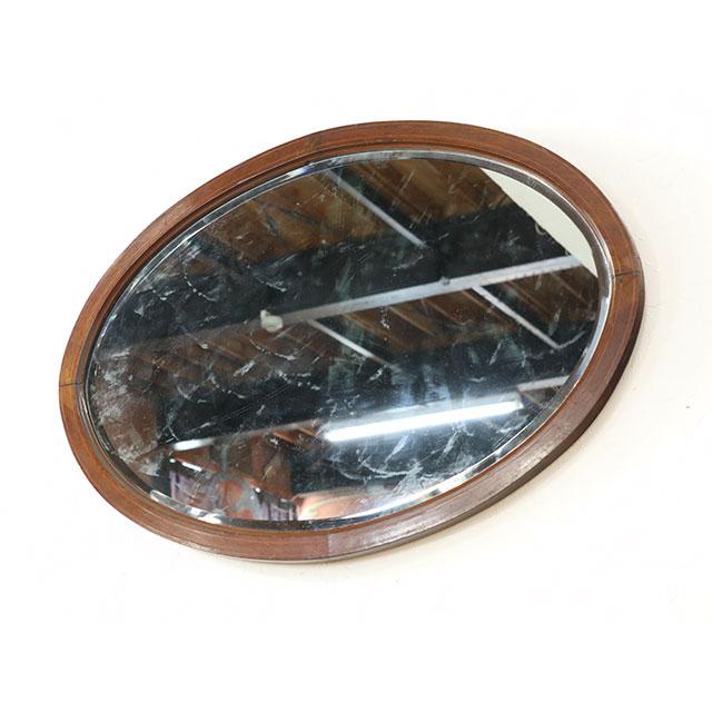 英国アンティーク　マホガニー壁掛けミラー イギリスアンティーク家具