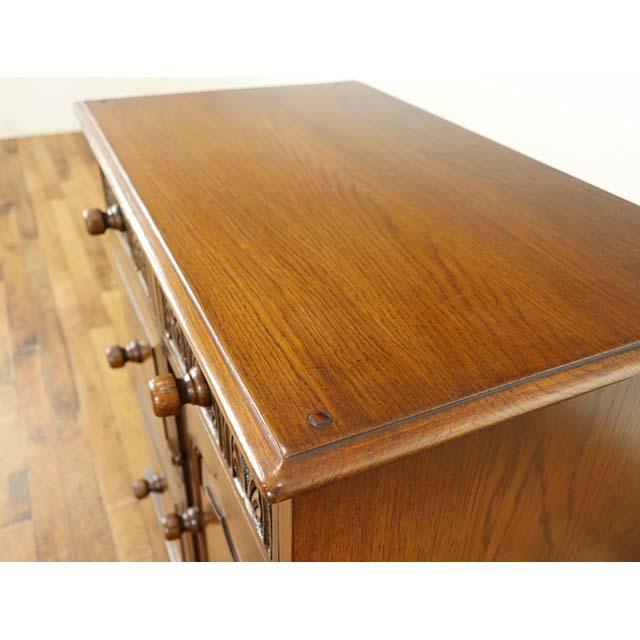 イギリス アンティーク 家具 キャビネット 引き出し 収納 リビング