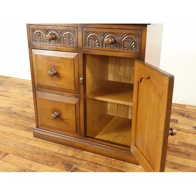 イギリス アンティーク 家具 キャビネット 引き出し 収納 リビング