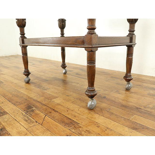 イギリス アンティーク 家具 ワゴン ティートロリー キッチン オーク