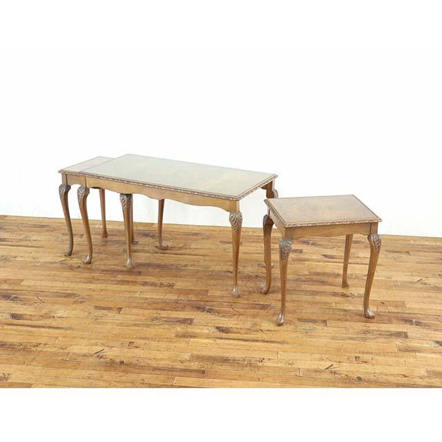 イギリス アンティーク 家具 ネストテーブル サイドテーブル ビーチ材