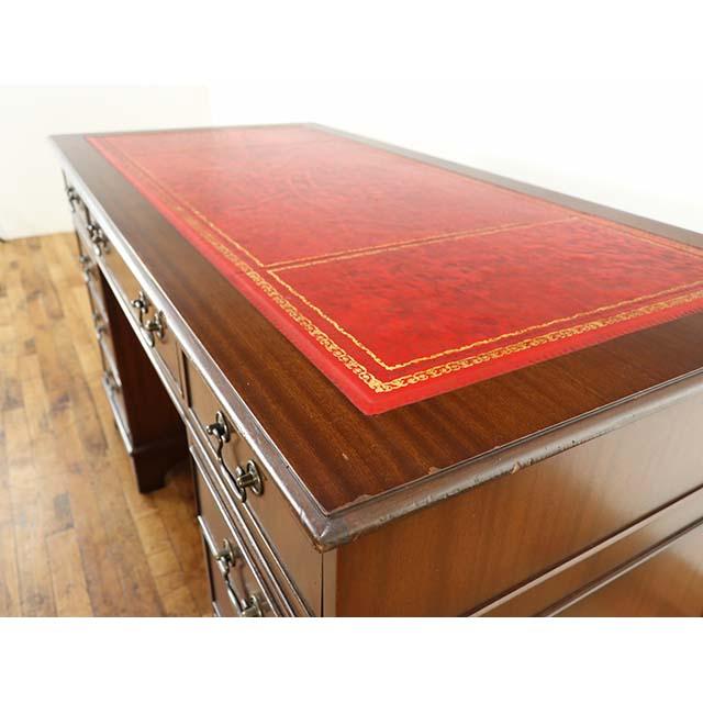 イギリス アンティーク 家具 デスク 書斎机 レターデスク MDF材 1940