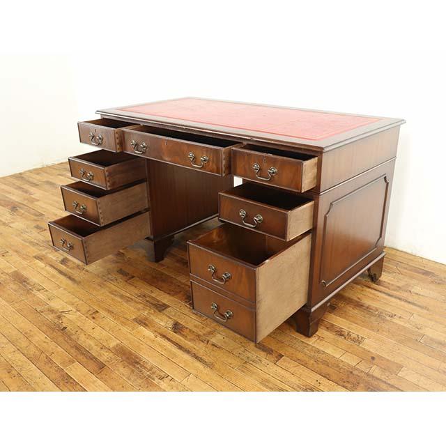 イギリス アンティーク 家具 デスク 書斎机 レターデスク MDF材 1940