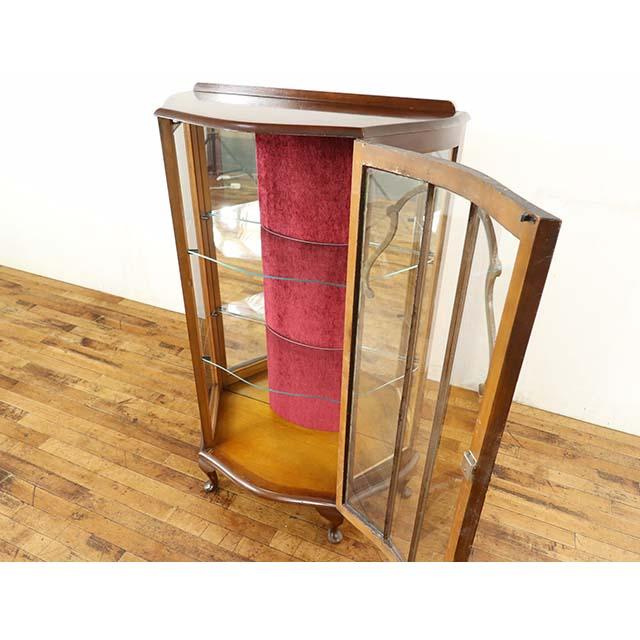 イギリス アンティーク 家具 ショーケース 飾り棚 食器棚 ディスプレイ