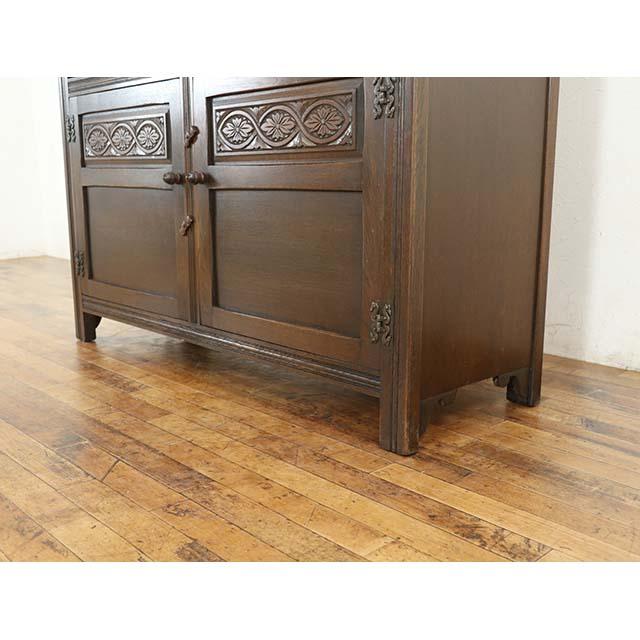 イギリス アンティーク 家具 カップボード 飾り棚 食器棚 キッチン