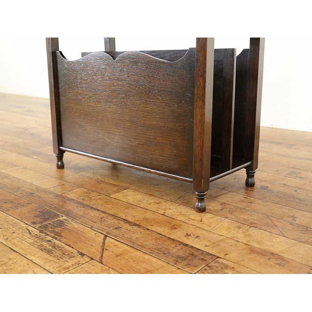 イギリス アンティーク 家具 マガジンラック 新聞入れ リビング 店舗