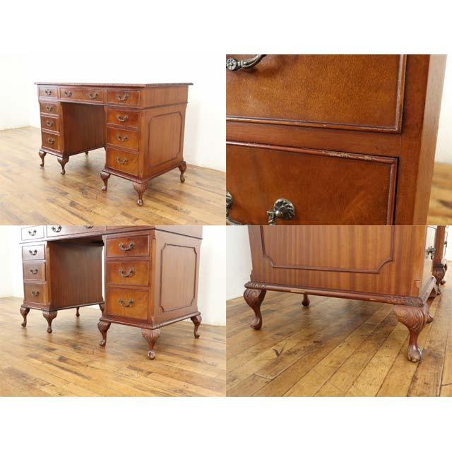 イギリス アンティーク 家具 デスク 書斎机 レターデスク MDF材 1940