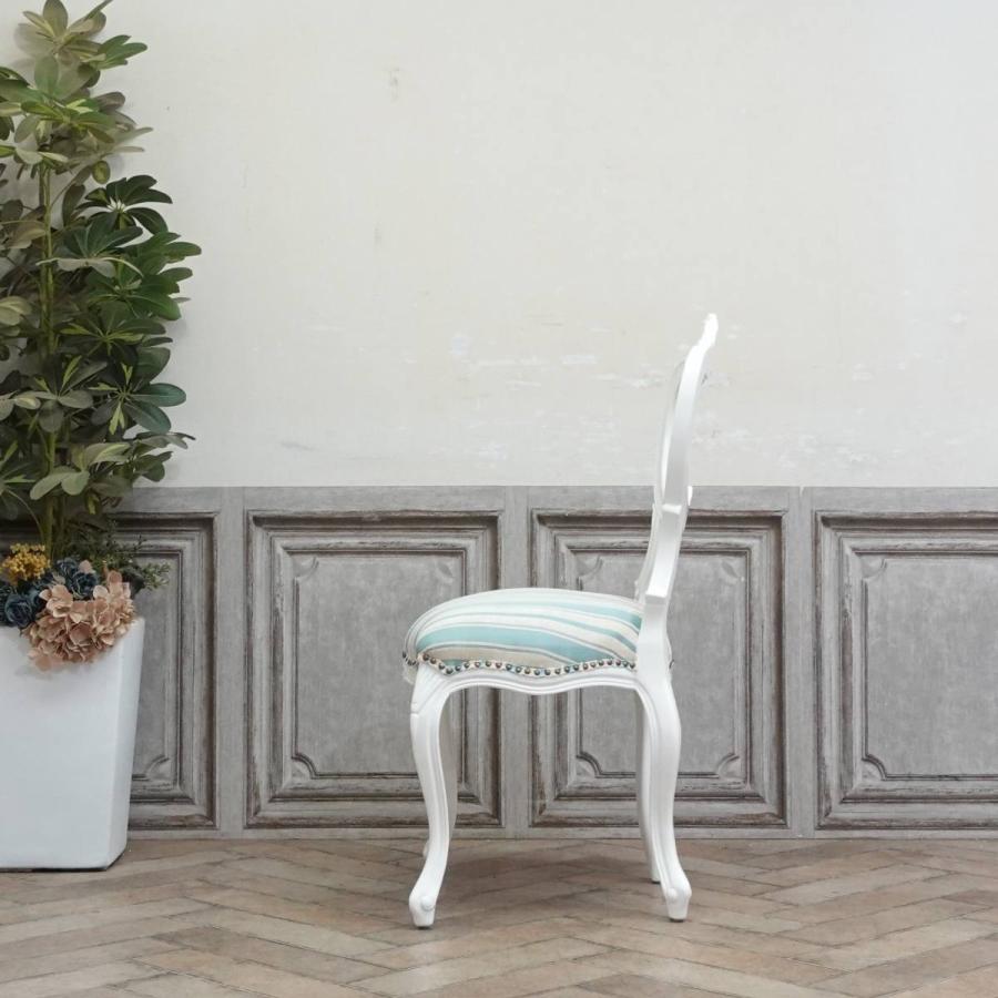 アンティーク チェア イス 椅子 ロココ調家具 猫脚 レトロ いす シングルチェア ロココ ダイニングチェア アンティーク ボタンダウン