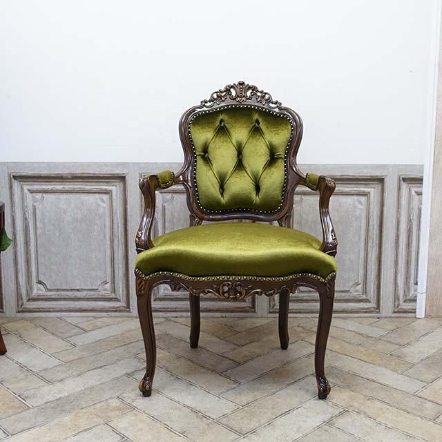 ソフィー☆管192☆イタリア製☆アンティーク☆アームチェアー☆一人掛け椅子 ソフィー☆管192☆イタリア製☆アンティーク☆アームチェアー