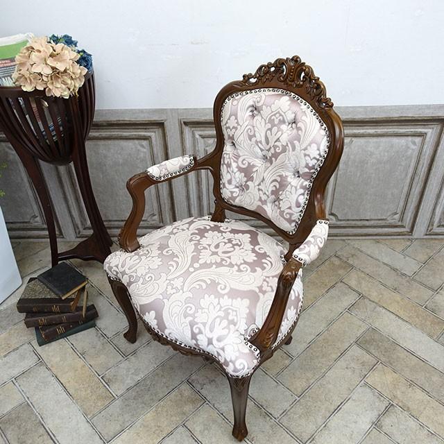 一人掛け ソファ 1人用 ソファー ロココ アームチェア