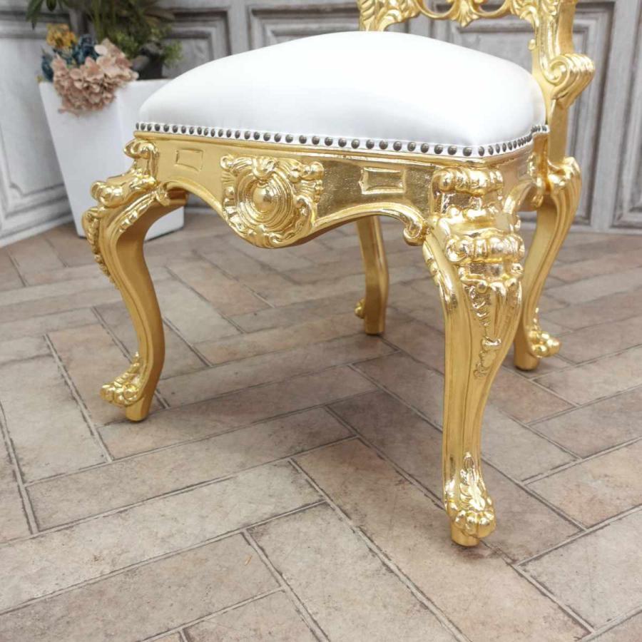 アンティークチェア ロココ調 レトロ ダイニングチェア 1客 一人掛け チェア 1人用 ダイニング ロココ バロック シングルチェア