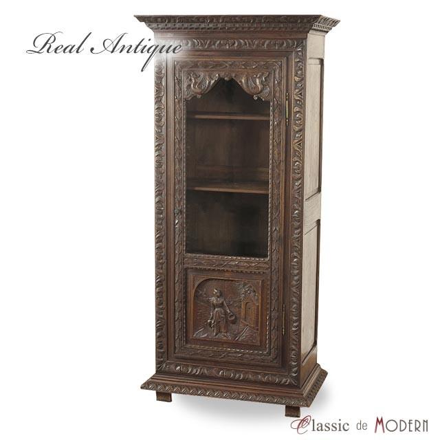 フレンチアンティーク調　ヴィンテージ　キャビネット 1920年頃 オーク材 フランス アンティーク・キャビネット