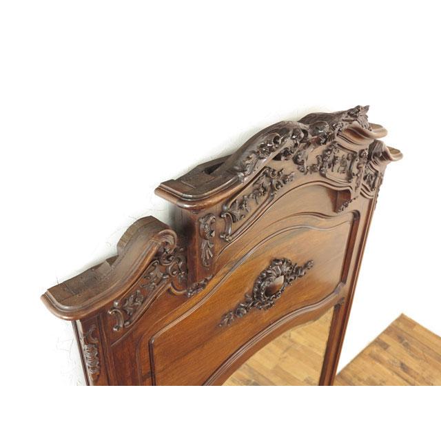 フランス アンティーク大型壁掛けミラー フランス アンティーク 家具 ミラー 立掛け 鏡 大型