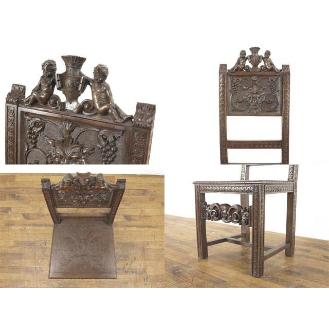 イタリア アンティーク 家具 ダイニングセット テーブル キャビネット