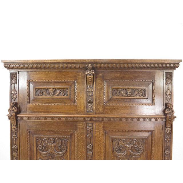 イタリア アンティーク 家具 キャビネット リビング ハイ