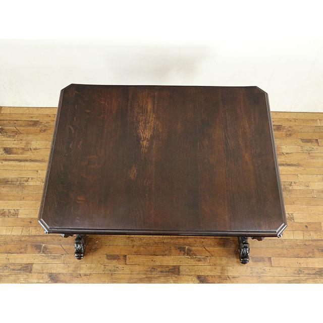 フランス アンティーク 家具 テーブル ダイニングテーブル デスク オーク 1910年代 食卓 ヴィンテージ レトロ フレンチ 仏国 antique63398_2