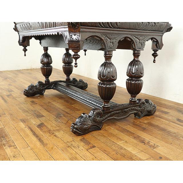 フランス アンティーク 家具 テーブル ダイニングテーブル デスク オーク 1910年代 食卓 ヴィンテージ レトロ フレンチ 仏国 antique63398_7